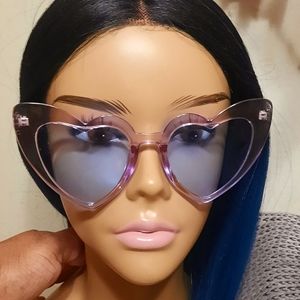 💜💙Lavender & Blue Cat Eye Heart  Sunglasses💙💜
